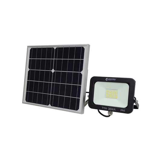 ソーラーＬＥＤ　３０Ｗ　電池交換可　ライト増設　分岐可能　ＴＹＨ－３０ＷＡ