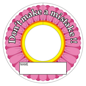 間違い防止タグＭＢＴ－２２ピンク花