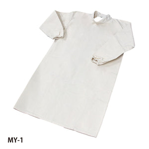 帆布立衿袖付エプロン（袖口ゴム入）　ＭＹ－１．Ｍ