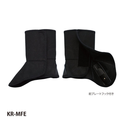 黒帆布脚絆プロテクト　面ファスナー付　ＫＲ－ＭＦＥ