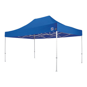 イージーアップテント　デラックス　ブルー　３．０ｍ×４．５ｍ　スチール　