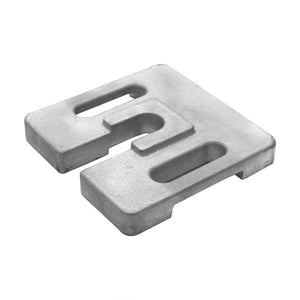 鋳物ウエイト角型１０ｋｇ　メッキ加工