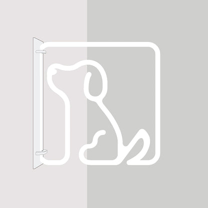 ツケレルン　３Ｗａｙピクトサイン（ＤＯＧ　いぬ　犬）　白