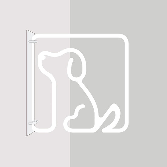 ツケレルン　３Ｗａｙピクトサイン（ＤＯＧ　いぬ　犬）　白