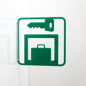 ツケレルン　３Ｗａｙピクトサイン（ロッカー）　緑