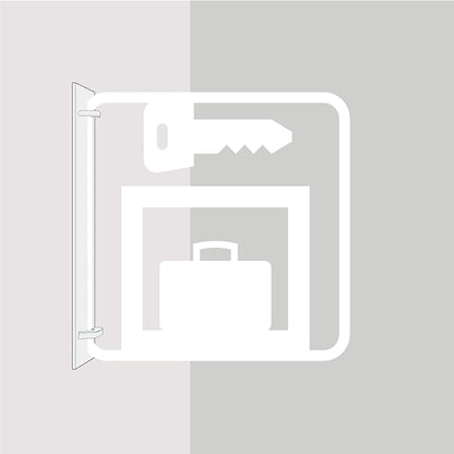 ツケレルン　３Ｗａｙピクトサイン（ロッカー）　白