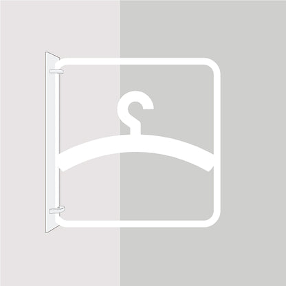 ツケレルン　３Ｗａｙピクトサイン（更衣室）　白