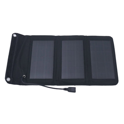 ３パネルソーラー充電器　ＨＤＬ－３ＰＳ０１－ＢＫ
