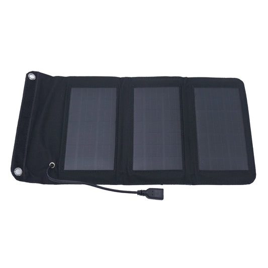 ３パネルソーラー充電器　ＨＤＬ－３ＰＳ０１－ＢＫ
