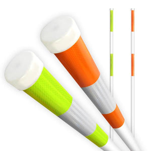 PXスノーポール N40-3PX 3段反射　オレンジ　剣先なし　10本セット