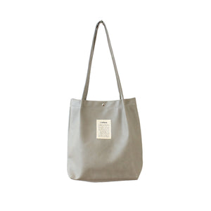 合皮ハンドルタックトート＿ＧＹ