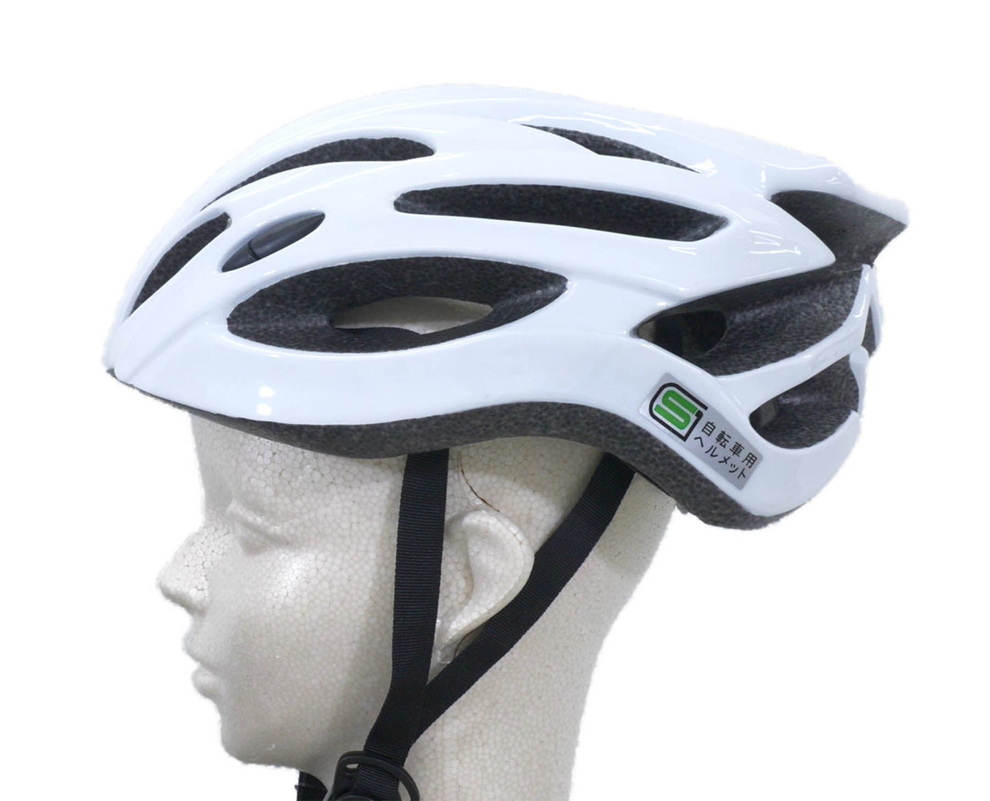 自転車用ヘルメット　ＴＢ－３７型　Ｌ　ツヤありホワイト