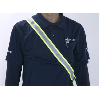 バックル付　反射タスキ　イエロー