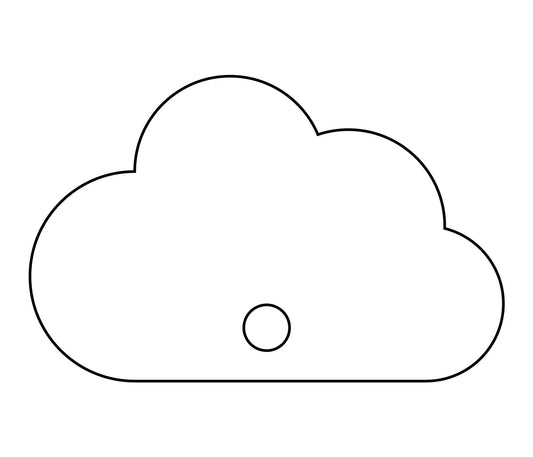 ＰＰうちわ　５枚セット　雲型