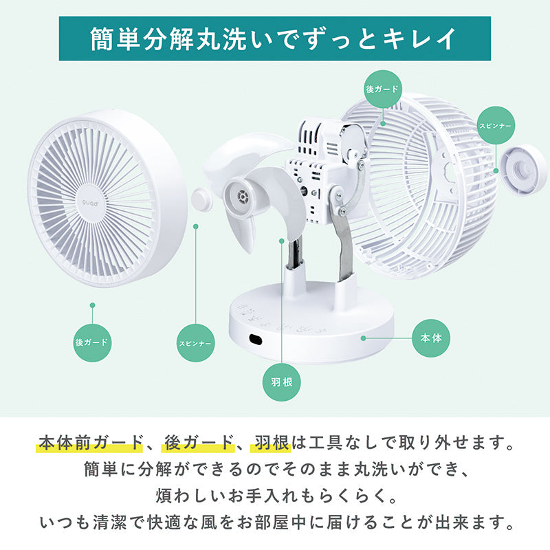 ＱＵＡＤＳ　クリーン３Ｄサーキュレーター　ＰＵＲＥ　ＡＩＲ