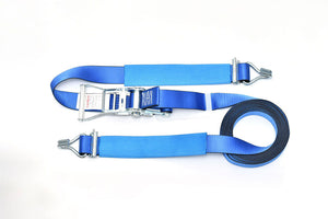 ＳＥＷＯＴＡ（ＨＩＤＡＸ）　ラチェットバックル式ラッシングベルト　　５０ｍｍ幅　破断強度５ｔ　固定：１Ｍ　調整：７Ｍ　ダブルフック