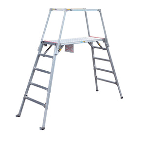 セーフティガード付　可搬式作業台　垂直床高1390～1750mm　ESK-18/SGS-810付