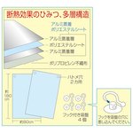 簡単取り付け　アルミ断熱・遮光シート２枚組　断熱　遮光　冷暖房効果