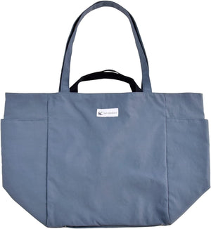 手提げ/肩掛け2wayスクールバッグ 丸洗い 軽量大容量 ブルーグレー