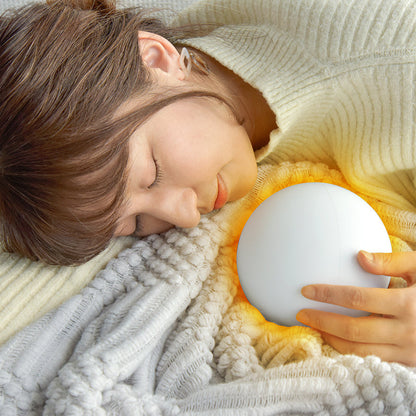 丸型シリコン湯たんぽ 氷嚢 電子レンジ加熱OK 防寒・暑さ対策 シンプル 可愛い