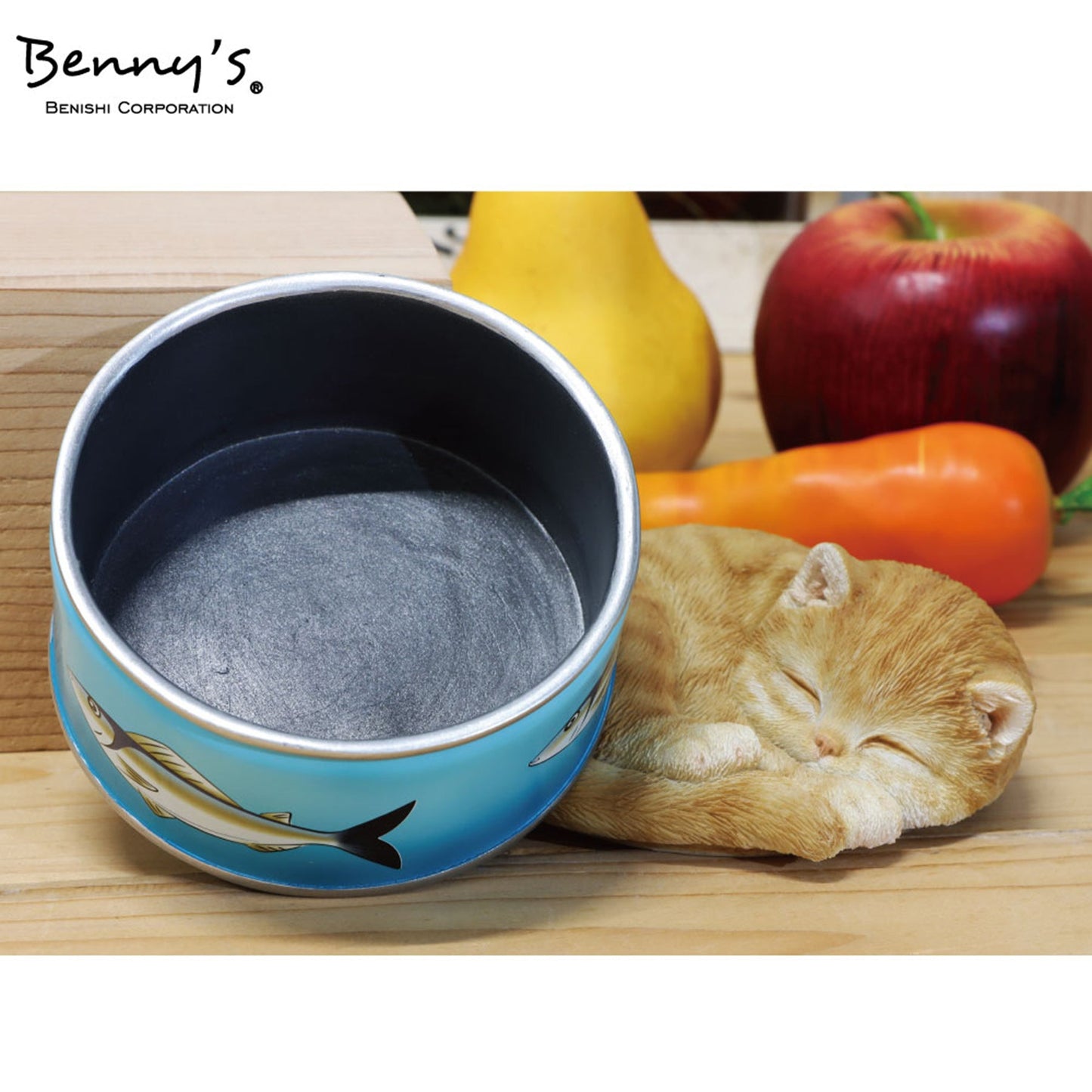 ベニーズキャット　ネコ缶（茶トラ白）　ＱＹ－２４０Ｙ