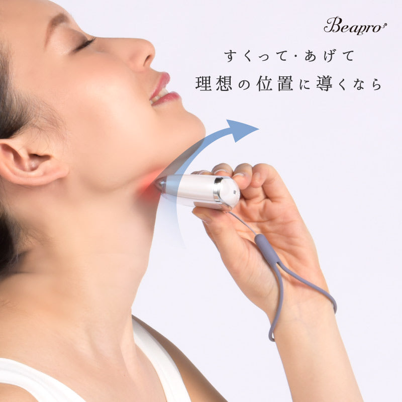 電動カッサプレート 美顔器 EMS 振動 赤色LED 表情筋揉みほぐし