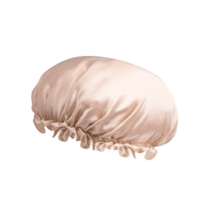 シルク100% ナイトキャップ ヘアケア 寝癖対策 Lサイズ ベビーピンク