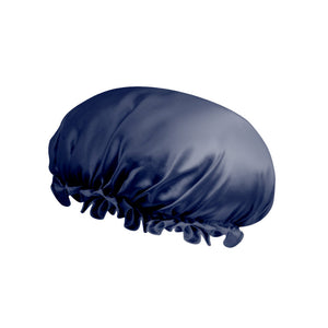 シルク100% ナイトキャップ ヘアケア 寝癖対策 Lサイズ ミッドナイト