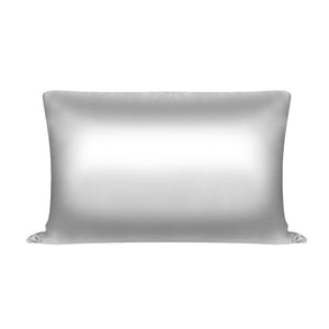 100%シルク枕カバー43×63 美髪 ヘアケア 摩擦軽減 冷感 パールグレー