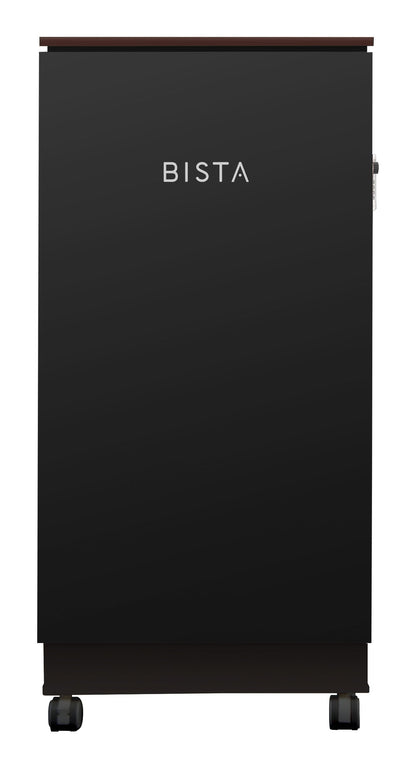 災害用備蓄スタンドＢＩＳＴＡ（ビスタ）キャスター付き　シンプルパッケージ　黒