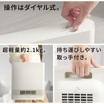 大風量メカ式セラミックヒーター 1200/800/400W3段階 最低38円/h