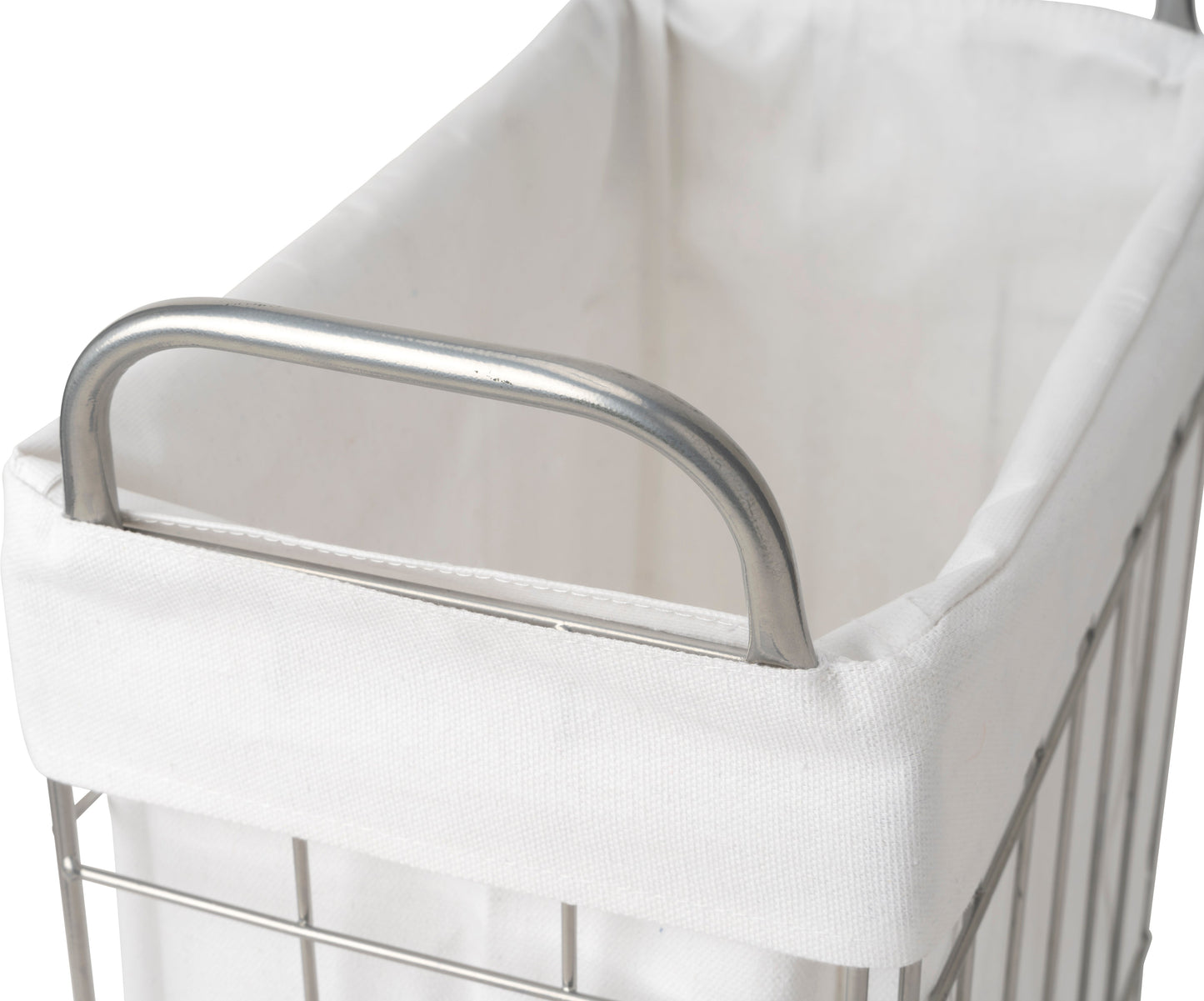 折りたたみ可能ランドリーバスケット　キャスター付き　スクエア　２８Ｌ　ダークグレー