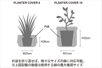 プランターカバー　１０号　ホワイト