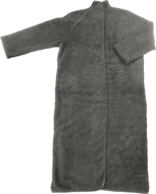 もこふわ着る毛布　グレー