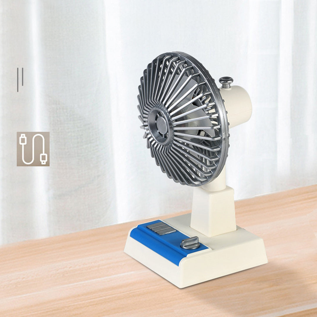 ポータブル扇風機　懐かしの昭和風デザイン