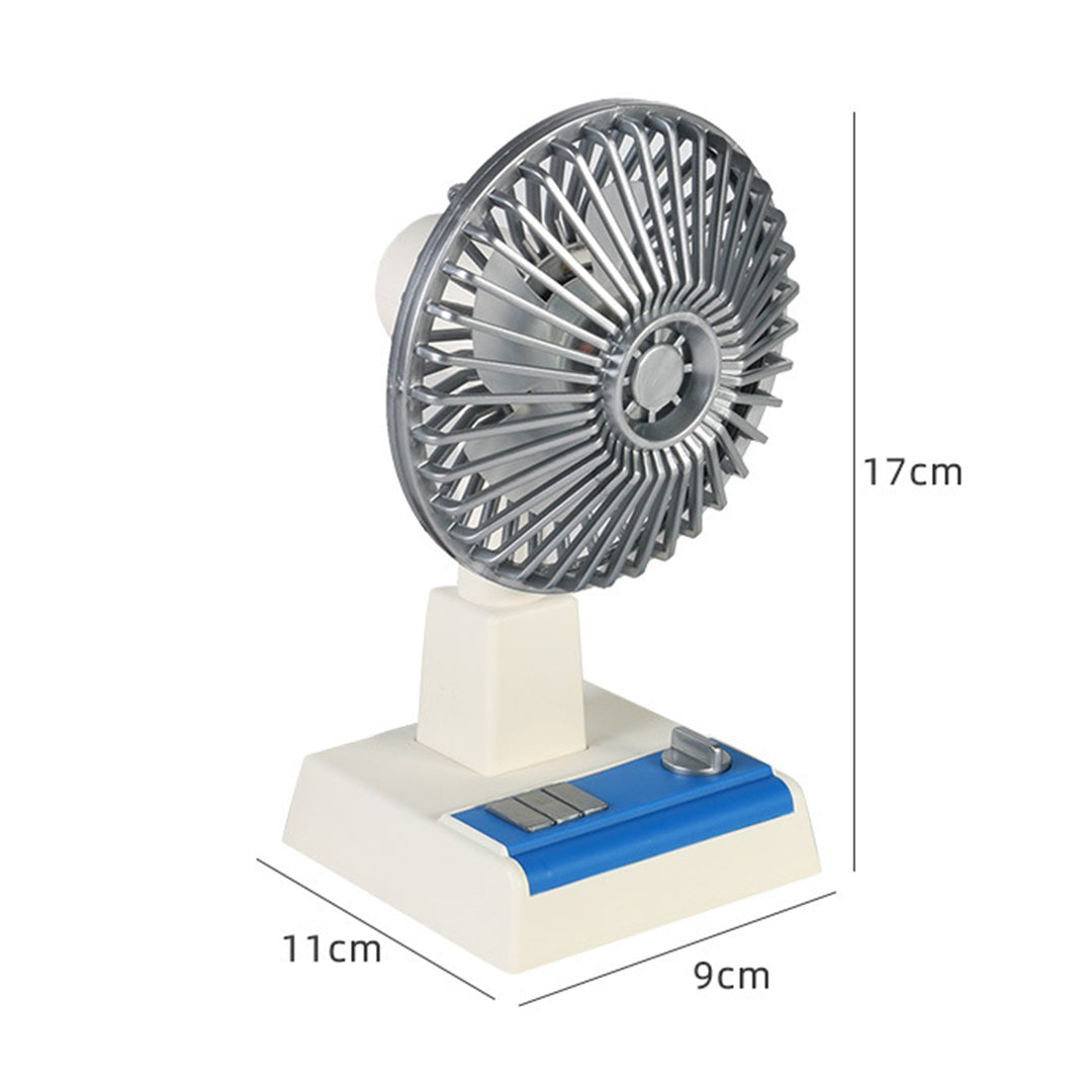 ポータブル扇風機　懐かしの昭和風デザイン