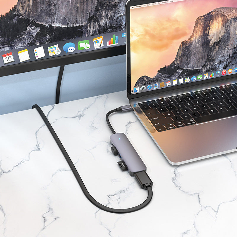 ６ｉｎ１　ＵＳＢ－Ｃ　ＨＵＢ（グレー）
