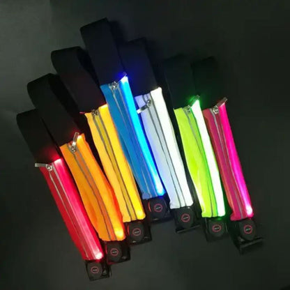 小型ＬＥＤウエストポーチ（黄）