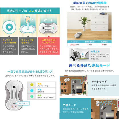 水ぶきモップロボット 床掃除ロボット 自動清掃 水拭き対応 フローリング 軽清掃 簡易掃除 コンパクト オフィス内 事務所 共用スペース 日常清掃 補助用途向け