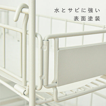 スライド式シンク下収納２段　引き出し　９ＫＧ耐荷　キッチン　調味料　洗面台ラック