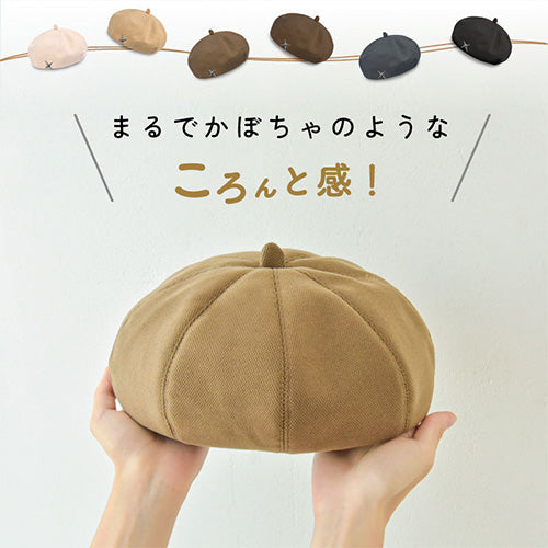 ベレー帽　レディース　秋冬　帽子　ワンポイント付　韓国風　サイズ調節可　ＧＹ