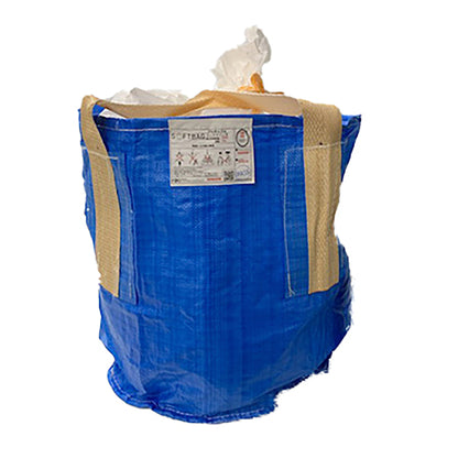 コンテナバッグ　丸型　容量１００Ｌ　青色　耐荷重１００ｋｇタイプ　排出口無し　１０枚セット