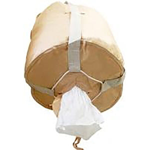 コンテナバッグ　丸型　容量３００Ｌ　耐荷重１０００ｋｇタイプ　排出口あり　１０枚セット