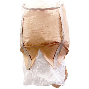 小型全開排出コンテナバッグ　丸型　容量３００Ｌ　耐荷重１０００ｋｇタイプ　１０枚セット