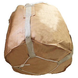 コンテナバッグ　丸型　容量５００Ｌ　耐荷重１０００ｋｇタイプ　排出口無し　１０枚セット