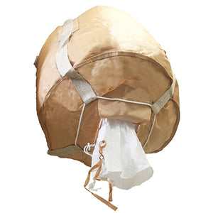 コンテナバッグ　丸型　容量５００Ｌ　耐荷重１０００ｋｇタイプ　排出口あり　１０枚セット