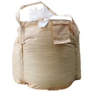 コンテナバッグ　丸型　内袋入りタイプ　容量８５０Ｌ　耐荷重１０００ｋｇタイプ　排出口あり　１０枚セット