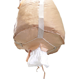 コンテナバッグ　丸型　漏れ防止タイプ　容量１０００Ｌ　耐荷重１０００ｋｇタイプ　排出口あり　１０枚セット