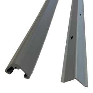 ＳＣＬ型直角コーナー用コーナーガード　当板付き　ＳＣＬ－００３５Ｖ　長さ１ｍ　グレー