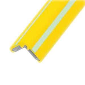ルミコーナーガード　ＳＣＬ－ＬＵＭＩ６５Ｖ　長さ１ｍ　黄（蛍光ライン入り）